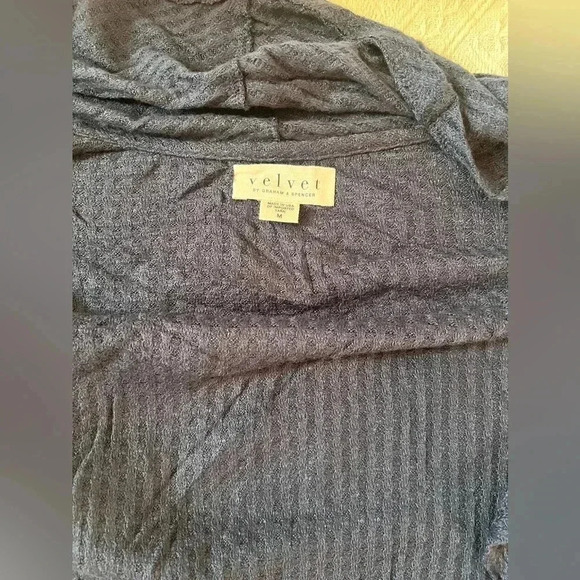 Velvet by Graham & Spencer “Bertha” Waffle Knit Cardigan, size Medium, BNWT - Picture 6 of 6